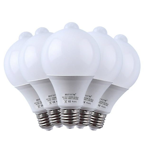 Corridor Patio Hallway Yard Garage Light Sensor Bulb Natural White 7W 630Lumens E27 PIR LED Lamp and Dusk to Dawn Auto Switch Light Bulb for Stairs 2-Pack Motion Sensor Carport Walkway Corridor Patio Hallway Yard Garage Light Sensor Bulb Natural White 7W 630Lumens E27 PIR LED Lamp and Dusk to Dawn Auto Switch Light Bulb for Stairs 2-Pack Motion Sensor Carport Walkway